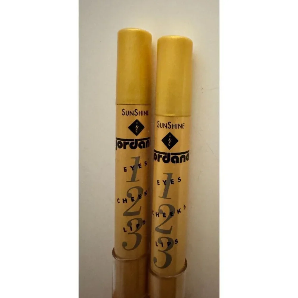Jordana SunShine 1-2-3 Eyes Cheeks Lips Pencil Lot of 2 Vintage Multi-Use Highli
